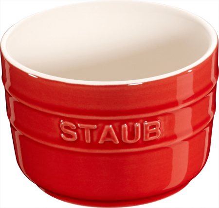 Staub Mini Ramekin Okrągły, 2 szt. - 150 ml, Czerwony