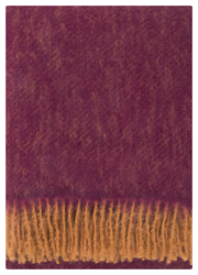 Koc z moherem Lapuan Kankurit REVONTULI rust-bordeaux 130x170 cm