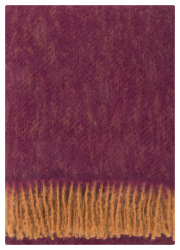 Koc z moherem Lapuan Kankurit REVONTULI rust-bordeaux 130x170 cm