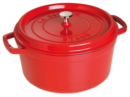 Garnek żeliwny okrągły Staub - Czerwony, 8.35 ltr