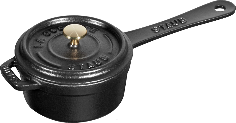 Mini rondel żeliwny Staub - 250 ml, Czarny