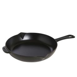 Patelnia żeliwna ze stalową rączką Staub 26 cm black