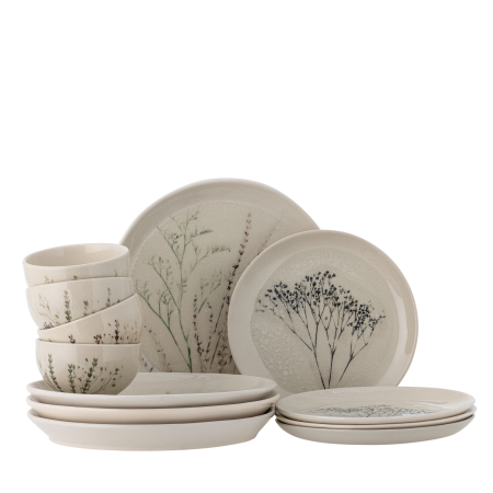 Zestaw porcelany obiadowy Bloomingville Bea 12 szt.