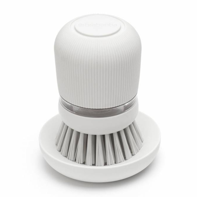 Szczotka do mycia naczyń z dozownikiem na płyn Brabantia Sink Side jasnoszara