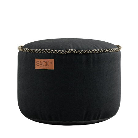 Pufa SACKit Canvas Pouf black