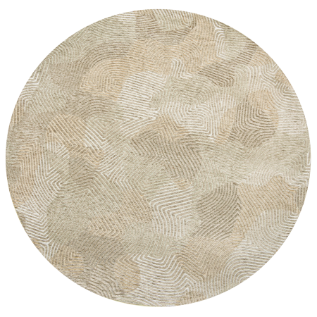 Okrągły dywan Louis de Poortere Meditation Coral Shell Beige