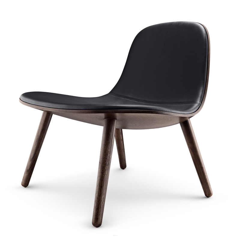 Fotel Eva Solo Yuuga Lounge smoked oak & black leather