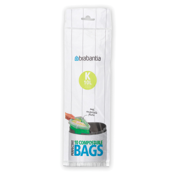 Worki na śmieci Brabantia PerfectFit Bags biodegradowalne rozmiar K 10l 10 szt