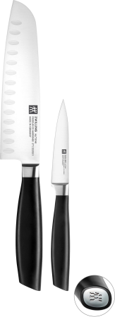 Zestaw 2 noży Zwilling All * Star Silver: Nóż do warzyw + Nóż Santoku