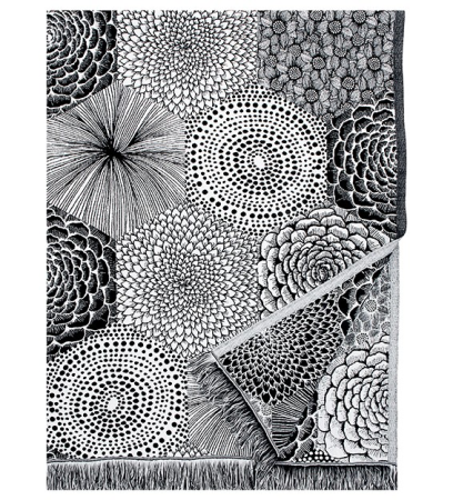 Narzuta-obrus Lapuan Kankurit Ruut black 140x240 cm