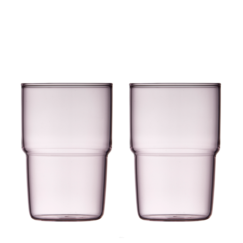 Szklanki do napojów Lyngby Glass Torino Pink 400 ml - 2 szt.