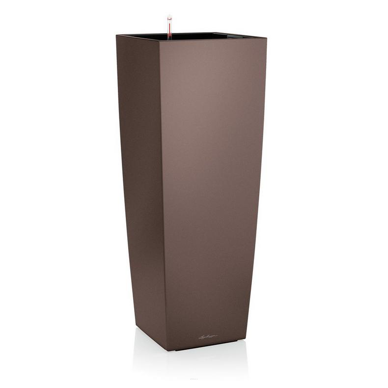 Donica Lechuza Cubico Alto Premium 40 espresso metallic