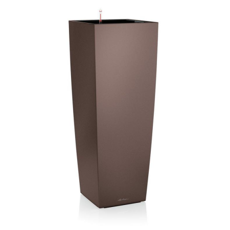 Donica Lechuza Cubico Alto Premium 40 espresso metallic