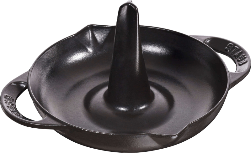 Opiekacz do kurczaka Staub - 24 cm, Czarny