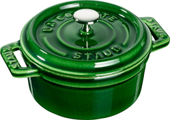 Mini garnek żeliwny okrągły Staub - 250 ml, Zielony