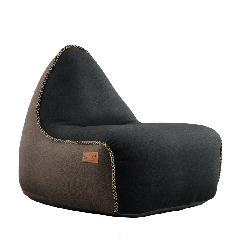 Pufa SACKit Canvas Lounge Chair combi black/brown