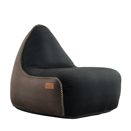 Pufa SACKit Canvas Lounge Chair combi black/brown