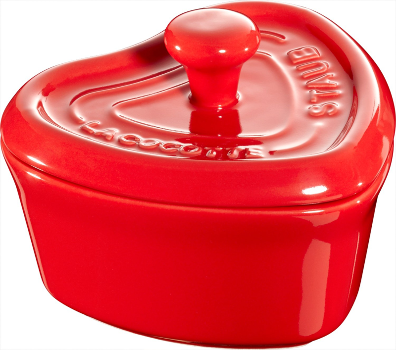 Staub Mini Cocotte Serce - 200 ml, Czerwony