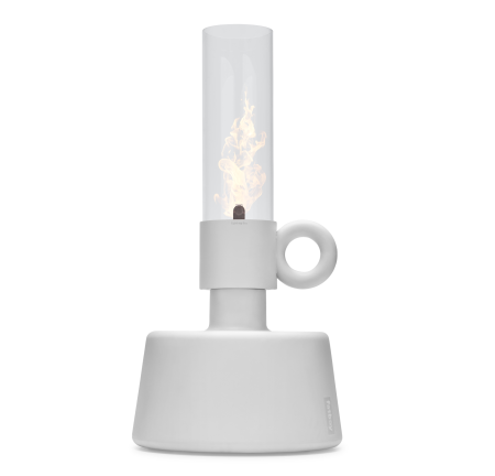 Lampa oliwna ogrodowa Fatboy Flamtastique XXL Light grey