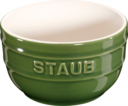 Staub Mini Ramekin Okrągły, 2 szt. - 200 ml, Zielony