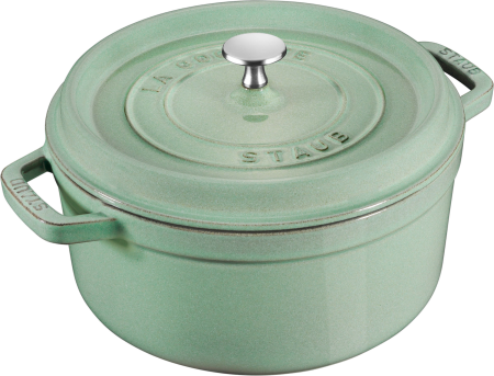 Garnek żeliwny okrągły Staub - 3.8 ltr, Miętowy