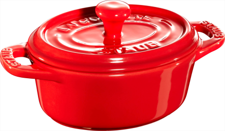 Staub Mini Cocotte Owalny - 200 ml, Czerwony