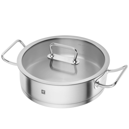 Patelnia sauté z 2 uchwytami i pokrywą Zwilling Pro 24 cm