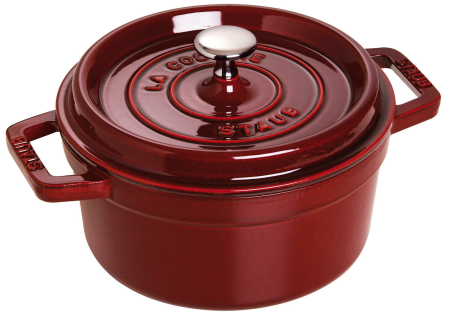 Garnek żeliwny okrągły Staub - 6.7 ltr, Grenadynowy