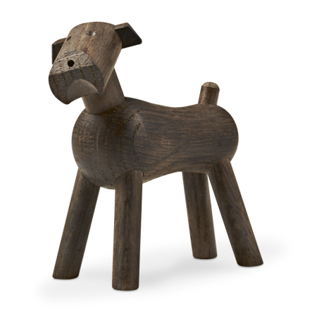 Figurka drewniana Kay Bojesen Dog Tim smoked oak