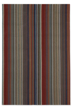 Dywan zewnętrzny Harlequin Spectro Stripes Teal | Sedonia | Rust