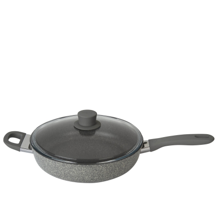 Granitowa patelnia sauté z 2 uchwytami i pokrywką Ballarini Murano - 28 cm