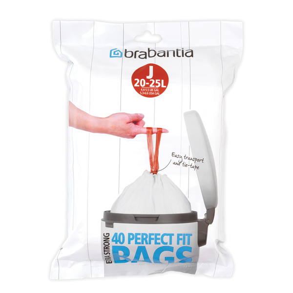 Worki na śmieci Brabantia PerfectFit Bags rozmiar J 20-25l 40 szt