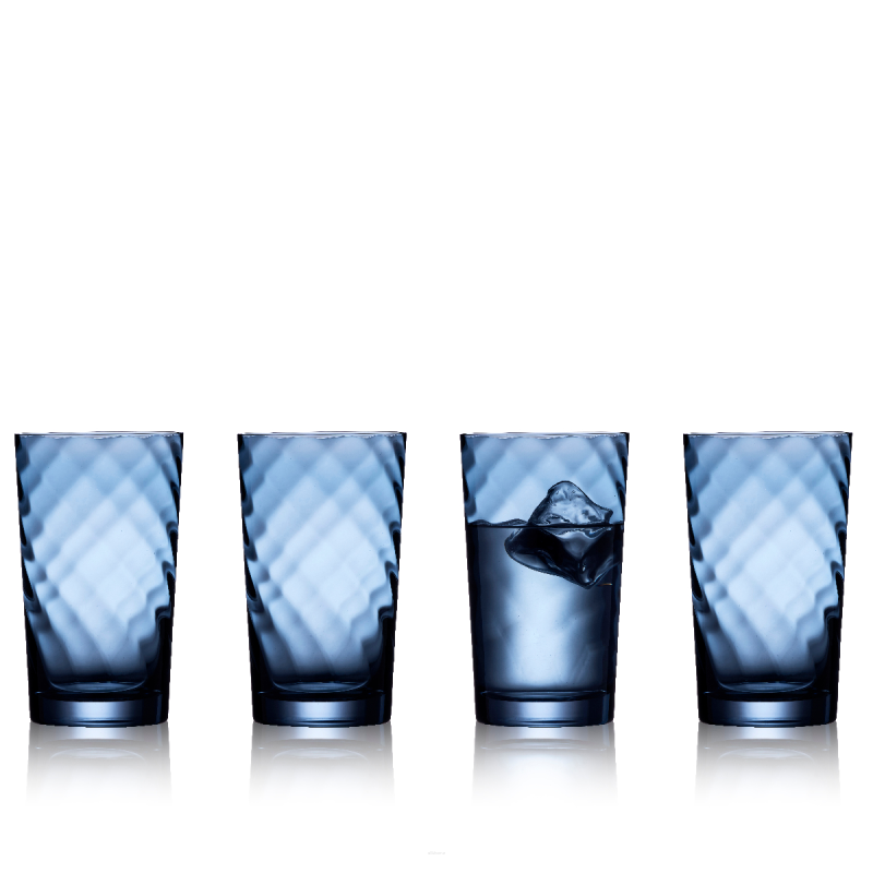 Szklanki do wody Lyngby Glass Vienna Blue 400 ml - 4 szt.