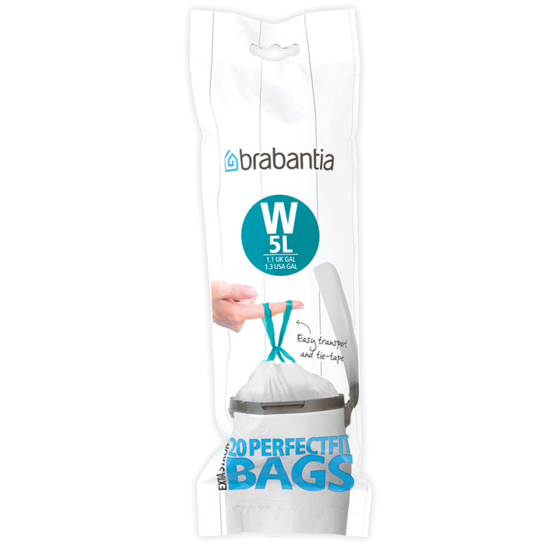 Worki na śmieci Brabantia PerfectFit Bags rozmiar W 5l 20 szt