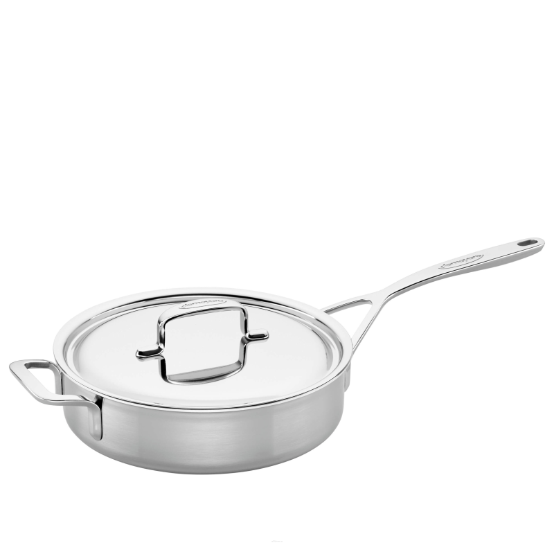 Patelnia sauté z 2 uchwytami i pokrywką Demeyere 5 Plus 24 cm