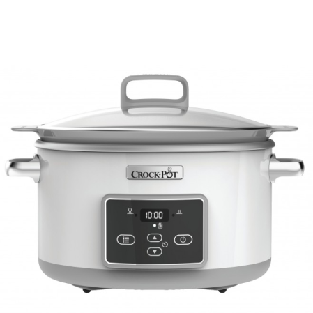 Wolnowar Crock-Pot 5l Dura Ceramic biały