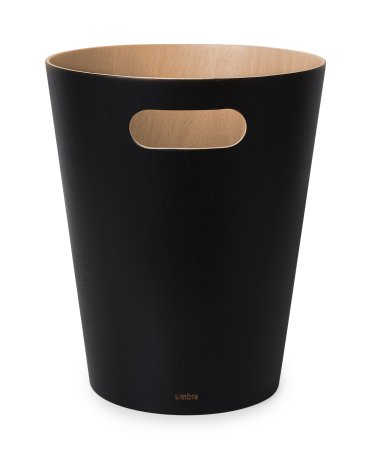 Kosz Umbra Woodrow Black-Natural 7.5 l