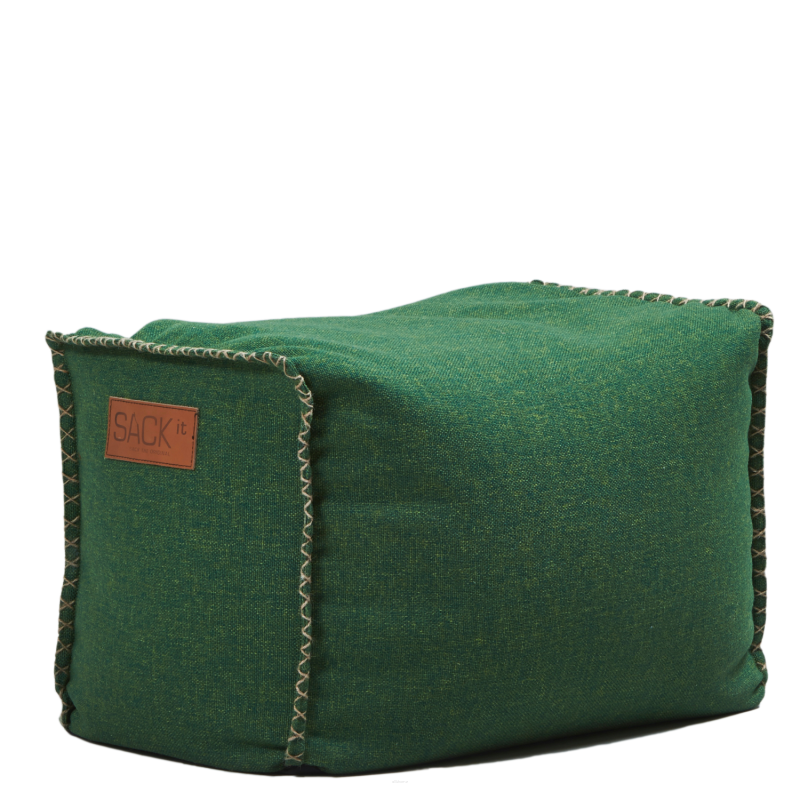 Pufa SACKit Cobana Square Pouf green