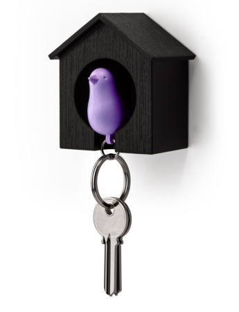 Wieszak na klucze Qualy Sparrow Black | Violet