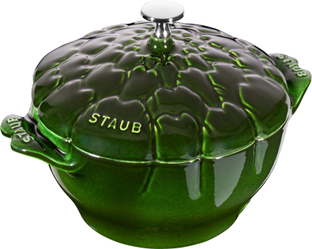 Garnek żeliwny okrągły karczoch Staub - 3 ltr, Zielony