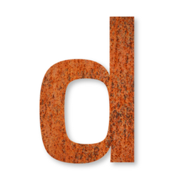 Litera na dom Keilbach Iron Number "d" 24 cm